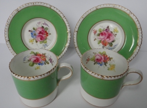 Part of Derby floral teaset from 1937